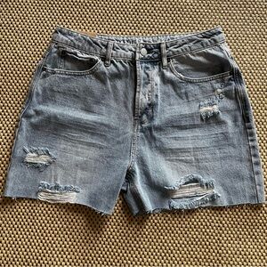 Boyfriend Jean Short Blue Vanilla Star Upcycle Junior 11 100% Cotton